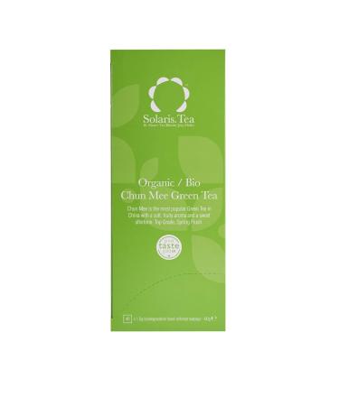 Buy Solaris Tea Organic Chun Mee Green Tea - 40 Silk Bags | Premium Green Tea 60g - International Shipping Available - Buy Online on GoSupps.com