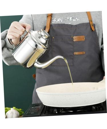 Zerodeko 1pc Stainless Steel Oil Pot Oil Dispenser Glass Stainless Steel Cruet Bottle Glass Dispenser Spray Bottles Mist Sprayer Glass Oil Bottle Syrup Container Oil Cruet Soy Grease Japan - Buy Online on GoSupps.com