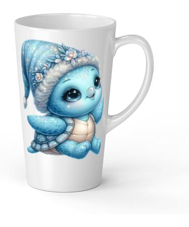 White Ceramic Baby Turtle Mug - Large 483 ml Perfect for Hot Chocolate or Milk Fun and Easy to Use - Buy Online on GoSupps.com