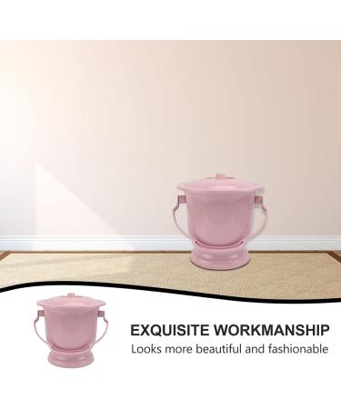 Portable Toilet Chamber Pot with Lid Handle Bedpan Urine Pots Urine Bucket Spittoon Potty Bottle Emergency Pee Bucket Containers for Home Hospital Camping Toilet (Pink) - Buy Online on GoSupps.com
