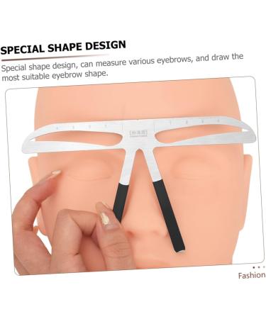 Hemoton Portable Eyebrows Ruler Eyebrow Metal Ruler Eyebrow Tattooing Ruler Balance Stainless Steel - Buy Online on GoSupps.com