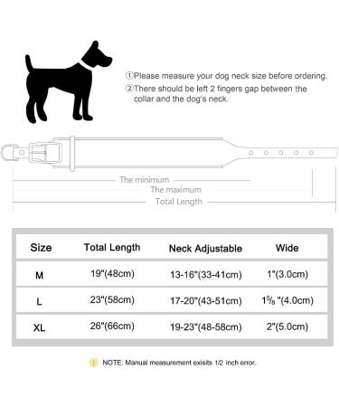 Personalized PU Leather Dog Collar for Large Dogs | 5cm Wide Padded Engraved for Rottweilers | Fits Neck 48-58cm - XL Black - Buy Online on GoSupps.com