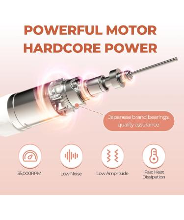 Nagelfr ser JCMaster Profi Fr ser N gel max. 35.000 U/Min Elektrische Nagelfeile mit Fußpedal f r Geln gel Acryln gel elektrische Nagelfr ser f r Nagelstudio Zuhause INKL 6X Bits (Pink) - Buy Online on GoSupps.com