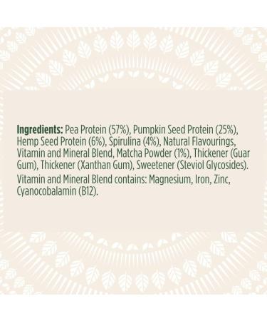 Pulsin Vanilla Matcha Vegan Supershake 300g - Plant Based Vitality Protein Powder - Gluten & Dairy Free - Buy Online on GoSupps.com