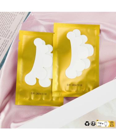 Lunamoon Eye Pads for Eyelash Extensions - 50 Pairs Flower Gold | Perfect for Lifting & Coloring Eyelashes - Buy Online on GoSupps.com