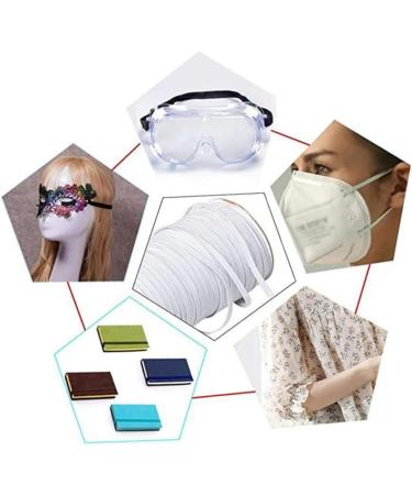 2-Pack Rubber Bungee Cord Elastic Carrier - Replacement Strap for Masks | Durable 7312x0.3cm Elastic Rope - Buy Online on GoSupps.com