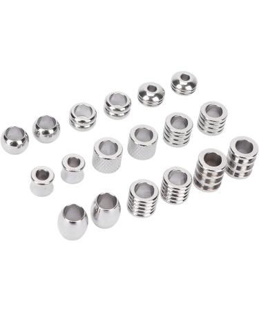 Syrisora 18 Pieces Viking Hair Beads Stainless Steel High Hardness Perfect Size Simple Design Wide Application Dread Beads - Buy Online on GoSupps.com