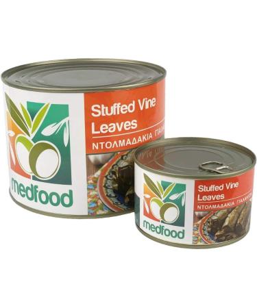 Traditional Hand Stuffed Vine Leaves - Dolmades - Dolmadakia 400g Tin - Vineleaves Stuffed with Rice and Herbs - Buy Online on GoSupps.com