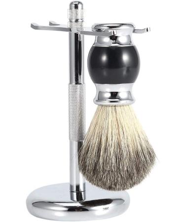 Solomi Razor Holder Set - Deluxe Shaving Brush & Razor Stand for Men | Premium Shaving Accessories - Buy Online on GoSupps.com