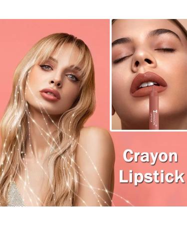 3 Colors Rotating Crayon Lipstick Set - Long Lasting Matte Waterproof Lipstick Set for Women (Set-A) - Buy Online on GoSupps.com