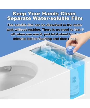 KIISIISO 54-Pack Toilet Bowl Cleaner Tablets for Commercial & Household Use - Blue, Multipurpose, Drop-in Tank Deodorizers - Buy Online on GoSupps.com