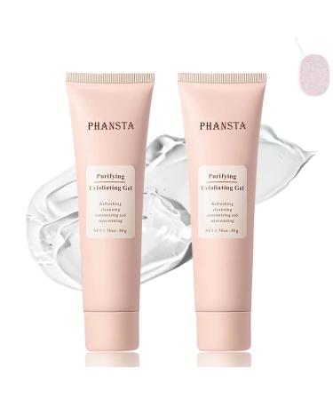 CLOUDEMO Purifying Exfoliating Gel Face and Body Exfoliating Scrub Gel Deep Cleansing Moisturizing Facial for All Skin Types (2 Pcs)