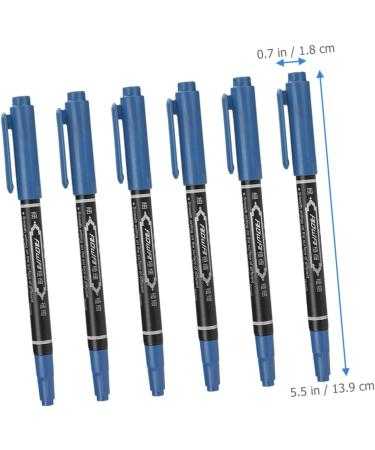 6pcs Eyebrow Eye Mapping Makers Oil Position Brow Waterproof Mark Fine Makeup Pens Marking Pen 13.9x1.8cm Blue - Buy Online on GoSupps.com