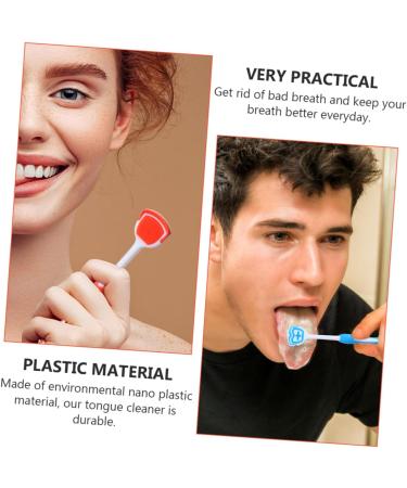 Buy Gatuida 12 Pcs Tongue Cleaning Brush Set - Fresh Breath & Oral Care - Baby & Adult Tongue Scrapers - 3 Colors - 19.5x3x0.6cm - Buy Online on GoSupps.com