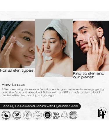 Bakuchiol Face Serum with Hyaluronic Acid | Natural Retinol Alternative | Anti-Aging & Paraben-Free | Reduce Wrinkles & Fine Lines - Buy Online on GoSupps.com