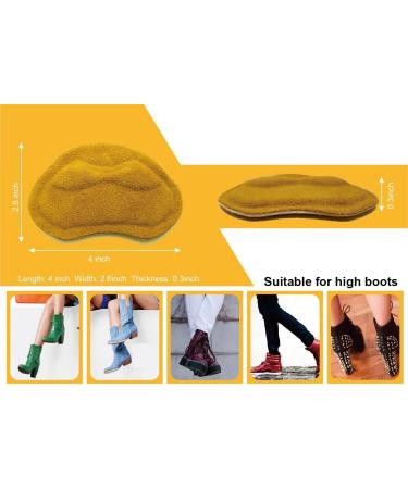 Leather Heel Grips Liner Cushions - 3 Pairs Khaki Heel Inserts for Loose Shoes - Improved Comfort and Fit for Women and Men - Buy Online on GoSupps.com