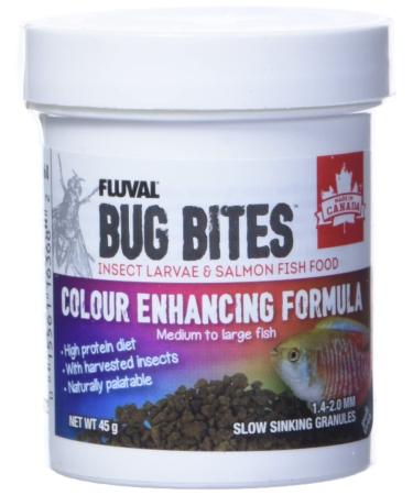 Nutrafin Bug Bites Colour Enhancing Formula Medium to Large Fish 1.4-2.0 mm granules - 45 g