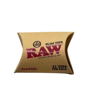RAW Slim Pre-Rolled Tips - 4 pack - 21 tips per pack