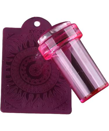 wirlsweal Nail Art Stamper Easy Storage Portable Reusable Nail Tool Stamp Seal for Fingernails Nail Form Stamper Easy to Use for Ladies Blue - Buy Online on GoSupps.com