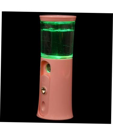 Baluue 1 Ensemble Vaporisateur Hydratant Portable Dispositif de Brumisation Nanom trique pour Voyage et Bureau Rose