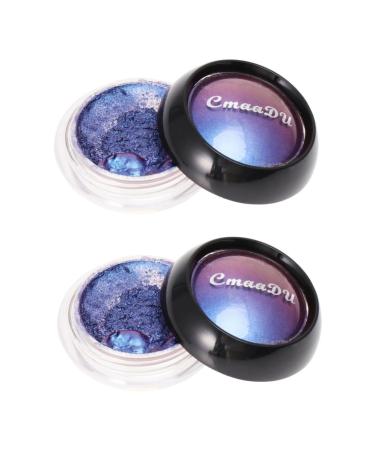 Angoily 2pcs Eye Shadow Makeup Eyeshadow Powder Eyeshadow Makeup Eyeshadow Palette Diamond 1 count (Pack of 1) Bluex2pcs