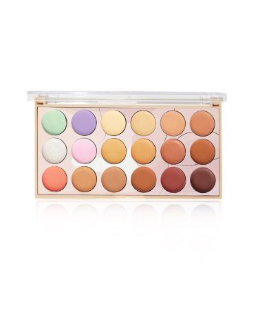 Ynnhik Color Correction Palette - Makeup Makeup Waterproof Beauty Lightening Full Coverage Cream 18 Color | Sculpting and Highlighting Mela Powder Powder Concealer