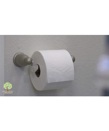 Teravan Standard Toilet Paper Extender - Fits Double and Triple Rolls, Easy to Use - Silver/Chrome - Buy Online on GoSupps.com