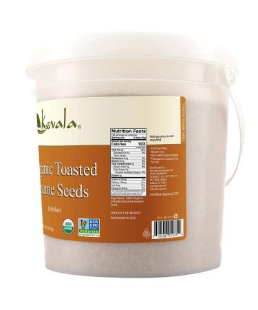 Kevala Organic Toasted Sesame Seeds 4 lb - Unhulled | Premium Quality - Buy Online on GoSupps.com