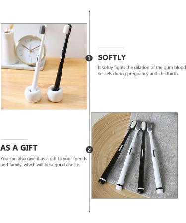 Buy Oatipho 4-Piece Wangan Hair Toothbrush Set | Soft Bristle & Mouth Protection | Ideal for Pregnant & Camping Lovers - International Shipping Available - Buy Online on GoSupps.com