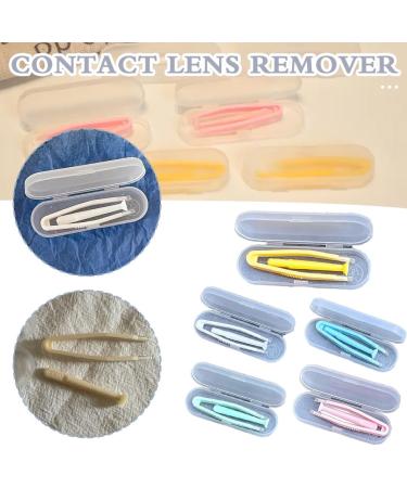 Buy Yellow Contact Lens Applicator & Remover - Soft Tip Tweezers for Easy Lens Handling Worldwide - Buy Online on GoSupps.com