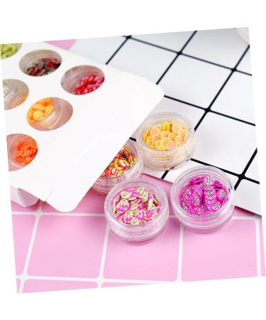 minkissy 72 Boxes Fruit Slice DIY Manicure Lip Gloss Base Nail Ceramics Manicure Charms Bracelet Beads Copydex Glue Candy Beads Candy Necklace Kit De Manicura Pva Glue Polymer Clay Set - Buy Online on GoSupps.com
