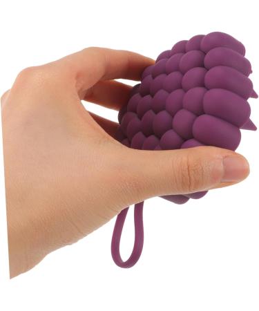 Fomiyes 5-St Shampoo ArtFakt Massage Device - Hairbrush Cleaning & Scalp Brush Scrubber - 5pcs Violet Kamm Head Pebbles - Perfect for Shower & Hair Care - Buy Online on GoSupps.com