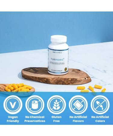 REVIVE MD Turmeric Curcumin with Black Pepper Joint Support Supplement - 120 Capsules - Buy Online on GoSupps.com