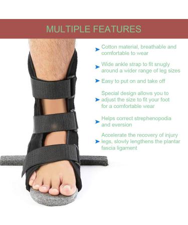 Hard Plantar Fasciitis Night Splint | Adjustable Orthopedic Sleeping Boot for Achilles Pain Relief (S - Buy Online on GoSupps.com