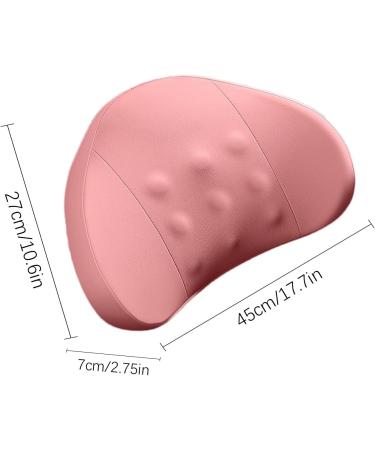 Car Lumbar Pillow | Driving Lumbar Support Cushion | Soft Lumbar Pillow for Lower Back Discomfort Relief Car Back Cushion for Driving Ergonomic Lumbar Support for Car Pink - Buy Online on GoSupps.com