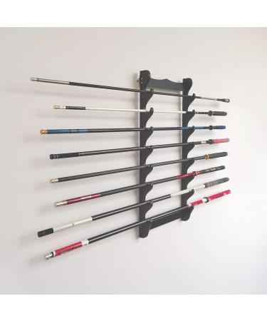 8-Tier Black Sword Holder Wall Display Rack for Samurai Katana Wakizashi Swords - Buy Online on GoSupps.com