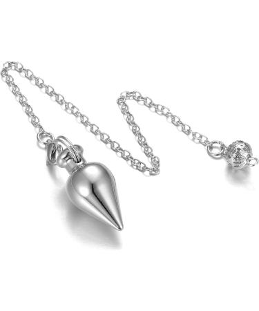 Crystears Esoteric Pendulum with Chain - Copper & Silver Divination Tool for Reiki Healing & Meditation - Buy Online on GoSupps.com