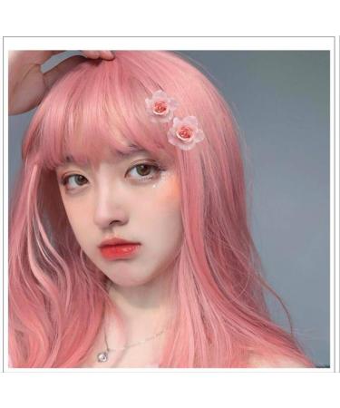 Uwowo Long Straight Pink Wig - Heat Resistant Synthetic Hair Cosplay Lolita Wigs for Anime Parties | International Shipping Available - Buy Online on GoSupps.com