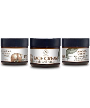 Creme Escargot 75ml - Cr me Hydratante d'Escargot & Alo s - Ingr dients Naturelle Anti- ge Anti-rides et Anti-taches - Cr me Visage R g n ratrice & claircissant - Soin Visage et D collet  - Buy Online on GoSupps.com
