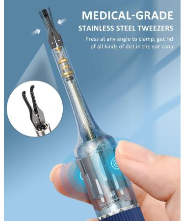 Buy S5 Ear Wax Removal Tool with 10 MP Camera & LED Cordless Wireless Ear Cleaner for iOS & Android Includes Otoscope Tweezer & 12 Ear Spoons - Buy Online on GoSupps.com