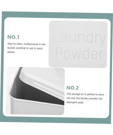 NOLITOY 2 Sets Washing Storage Bucket Laundry Room Organization and Storage Bin Wrought Iron White - Buy Online on GoSupps.com