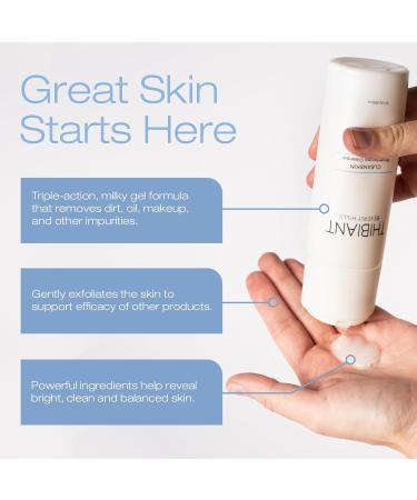 Thibiant Beverly Hills CleanSkin 6.07 Oz and Moisture Perfect 1.7 Oz Bundle | Brightening Cleanser Facial Wash Cleanses Exfoliates and Hydrates Skin | Hydrating Moisturizer and Anti Aging Face Cream - Buy Online on GoSupps.com