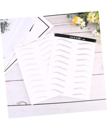Mipcase 2 Pairs Simulation Eyebrow Artificial Eyebrow Patch Eyebrow Stickers 3 Proof Makeup Tools - Buy Online on GoSupps.com