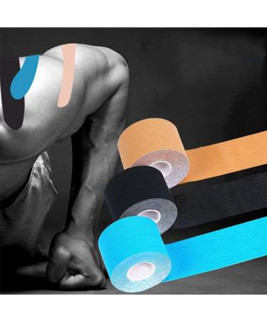 Kinesiology Tape 5CMx5M - Elastic Waterproof Sports Tape for Muscle Support - Light Blue - Buy Online on GoSupps.com
