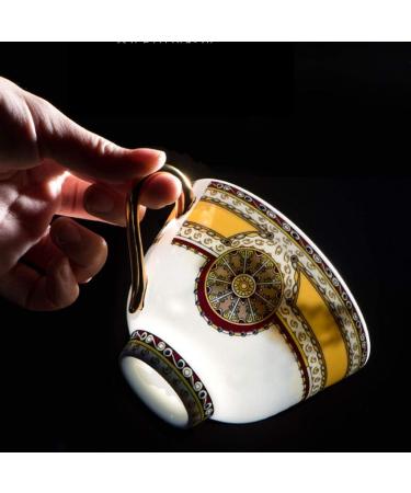 Coffee Cups and Tea Cups Ceramics Cups and Saucers Set Wear-Resistant and Wear-Resistant House Kitchen Office - Buy Online on GoSupps.com