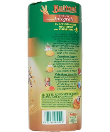  Buitoni Buitoni Granfetta Pack of 6 Whole Grain Biscuits with 40g Onion Fat - Buy Online on GoSupps.com