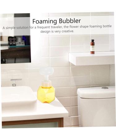 Ciieeo Flower Sparkling Bottle - Milk Cleansing Milk Facial Bubble Maker Tool | Foamer Device Cup | Yellow 9.7x9.7x16.3cm - Shop Internationally - Buy Online on GoSupps.com