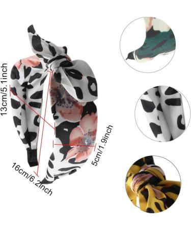Wide Bow Headband for Women Fabric Hair Band Elastic Head Wrap Cute Knot Hair Accessories for Women and Girls (3Wbbaowen) - Buy Online on GoSupps.com