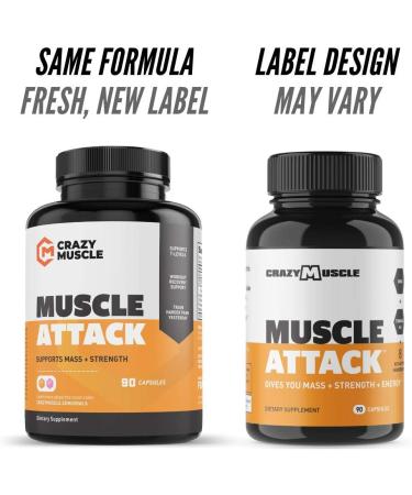 Crazy Muscle Powerful Keto Friendly DHEA Supplement: Muscle Attack is a Booster for Men and Women to Increase & Maintain Test Levels and Prevents Side Effects - Bodybuilding Supplements - 90 Tablets - Buy Online on GoSupps.com