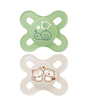 Shop Mam Original Pacifier for Newborns (0-2 Months) - 2-Pack Silicone Lightweight & Anatomically Designed - Buy Online on GoSupps.com